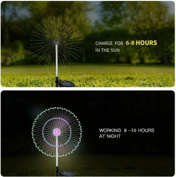 🔥BIG SALE -49% OFF🔥🔥-Waterproof  Solar Garden  Fireworks Lamp