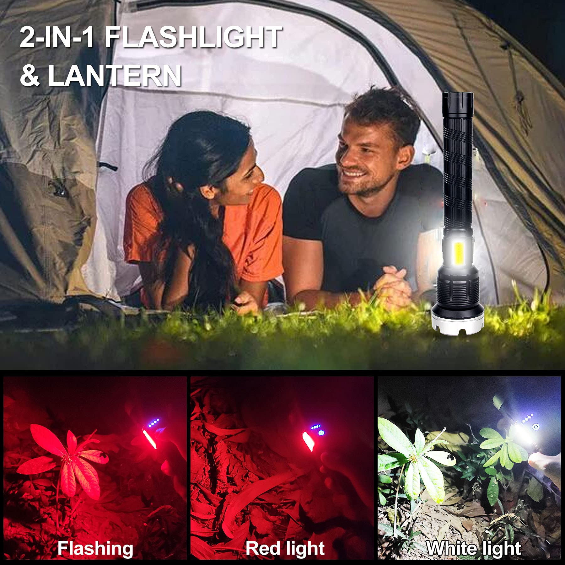 🔥 Promotion- SAVE 49%🔥🔥LED Rechargeable Tactical Laser Flashlight