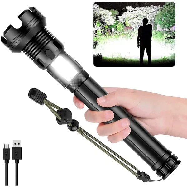 🔥 BIG SALE - 49% OFF🔥🔥 - LED Rechargeable Tactical Laser Flashlight 90000 High Lumens