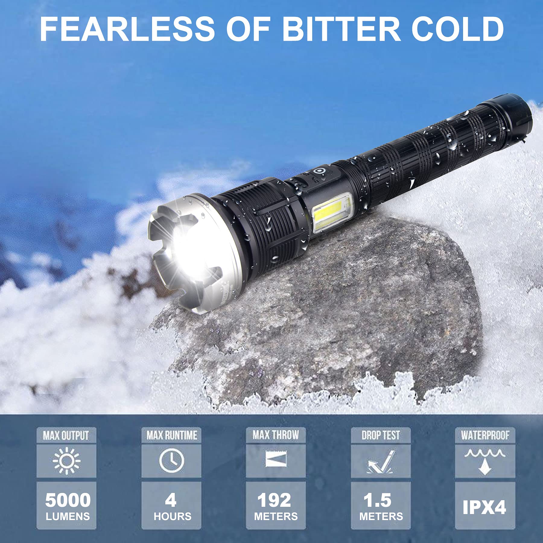 🔥 Promotion- SAVE 49%🔥🔥LED Rechargeable Tactical Laser Flashlight